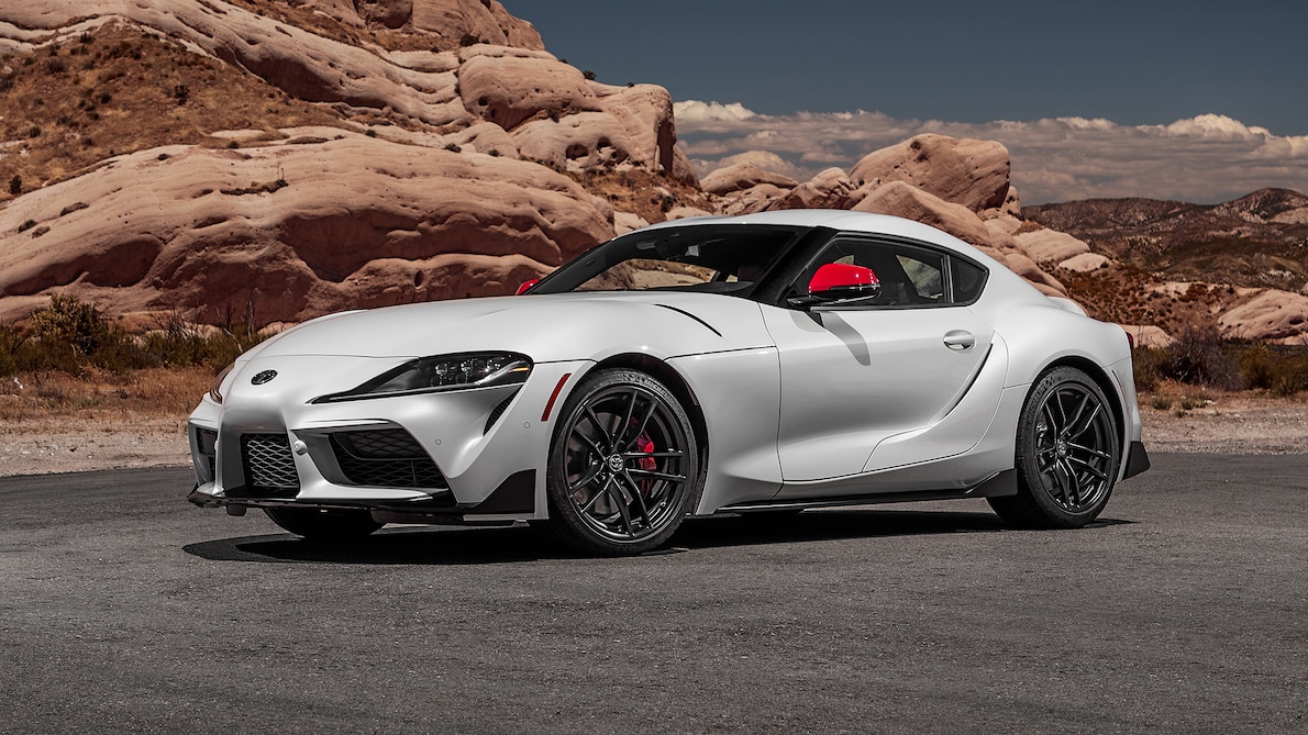 2020 Toyota Supra Launch Edition Front Side View Parked Gr Supra